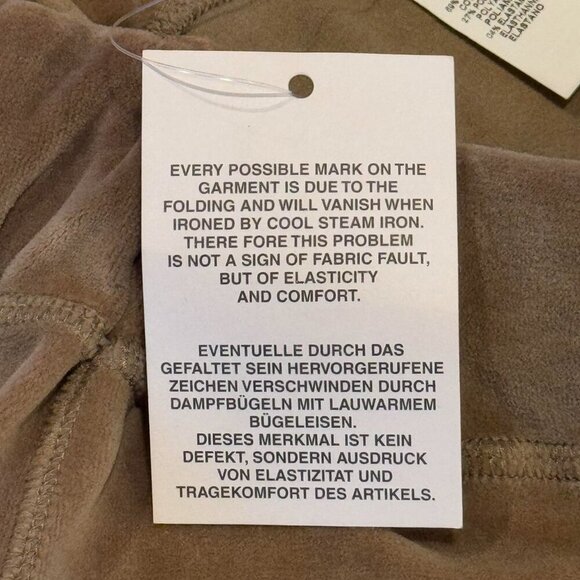 NWT MaxMara Weekend Light Brown Velour Sweat Pants Lounge - Picture 5 of 8